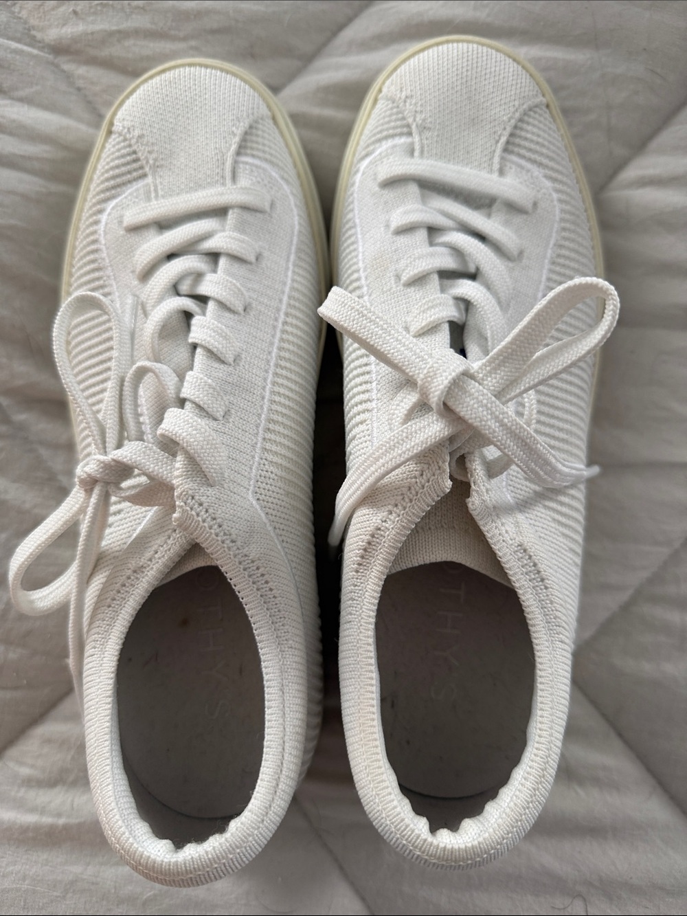 Rothy's White Knit Sneakers